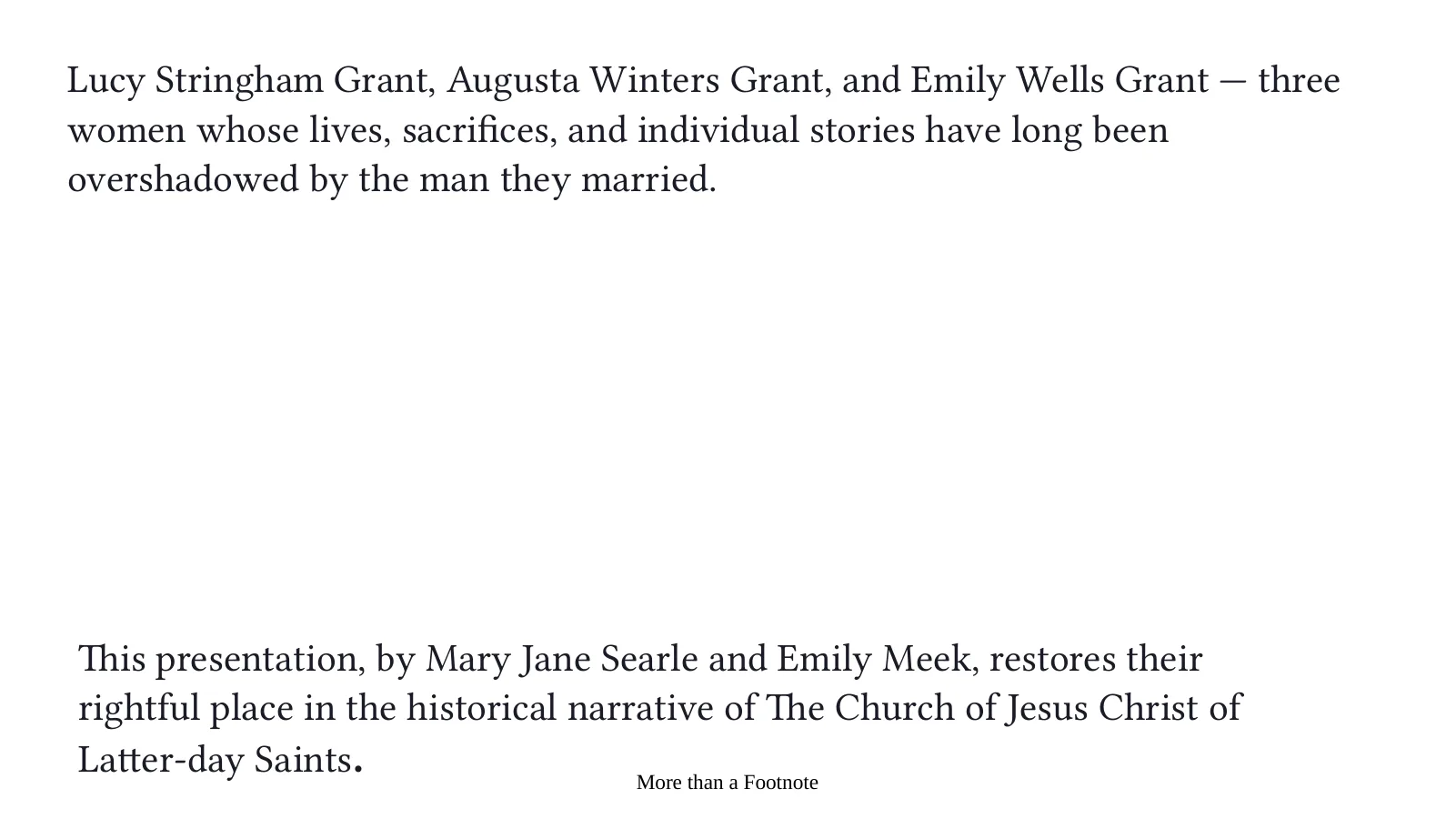 More Than a Footnote: The Wives of Heber J. Grant, page 3 of 22