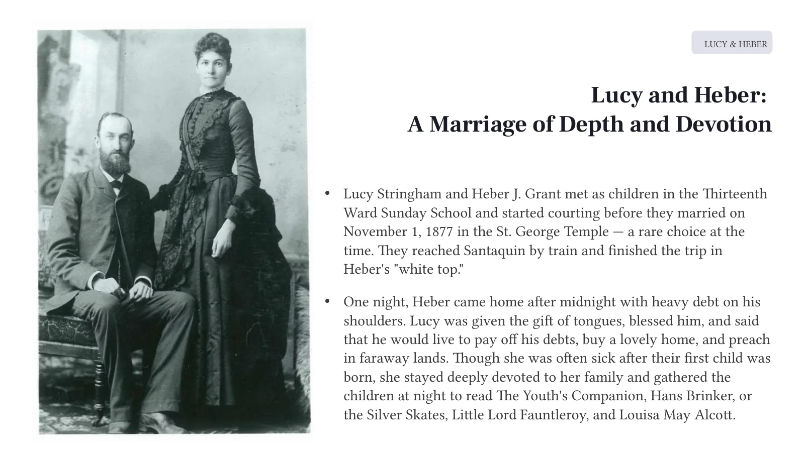 More Than a Footnote: The Wives of Heber J. Grant, page 10 of 22