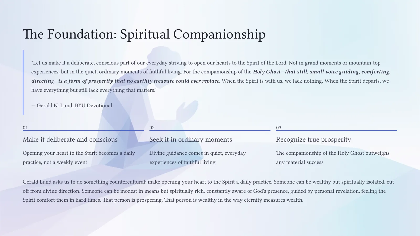 Prospering in the Land: Redefining Prosperity Through a Refined Lens, page 7 of 15