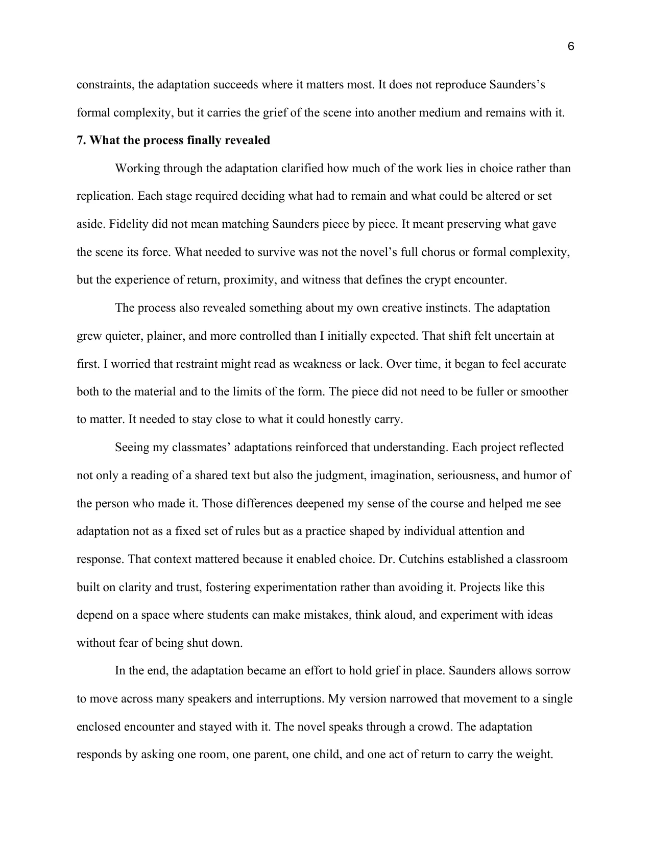 Holding Grief in Place: Adapting a Scene from Lincoln in the Bardo, page 7 of 8