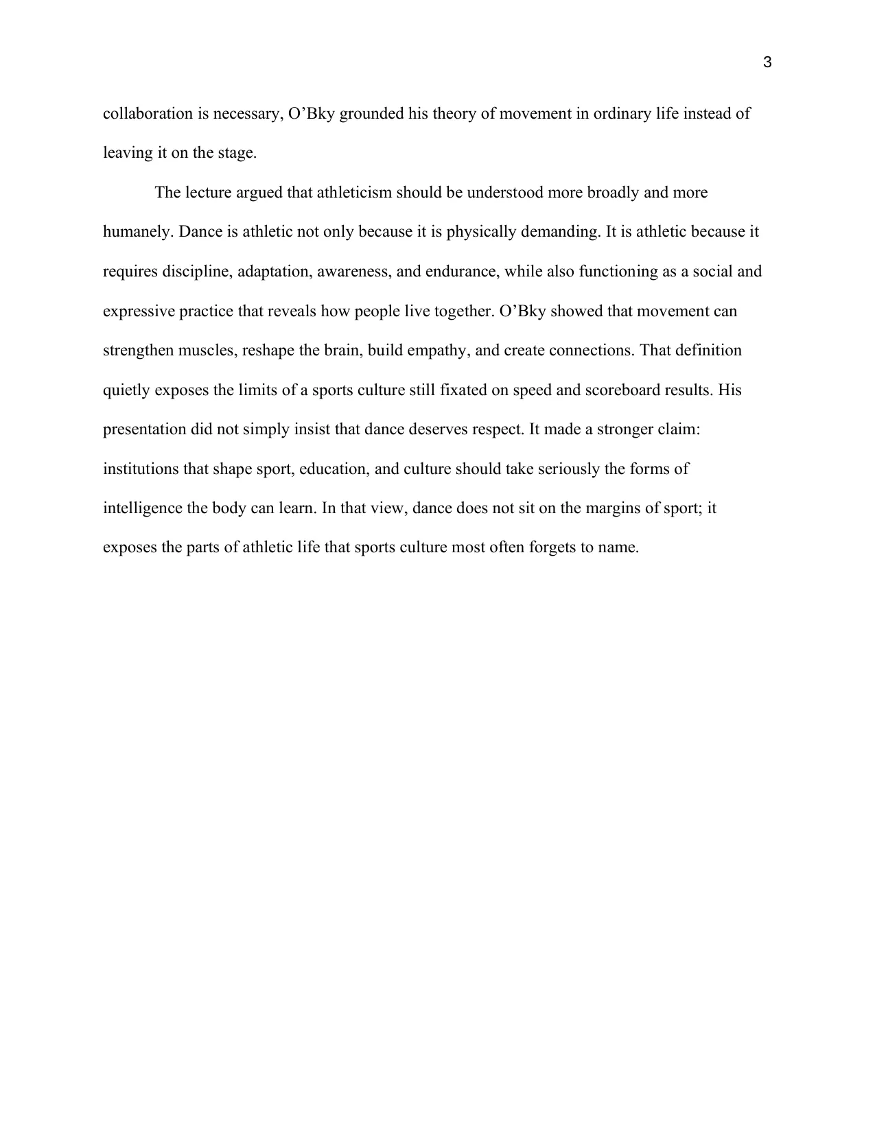 Jesse O’Bky and a Broader Definition of Athleticism, page 3 of 3