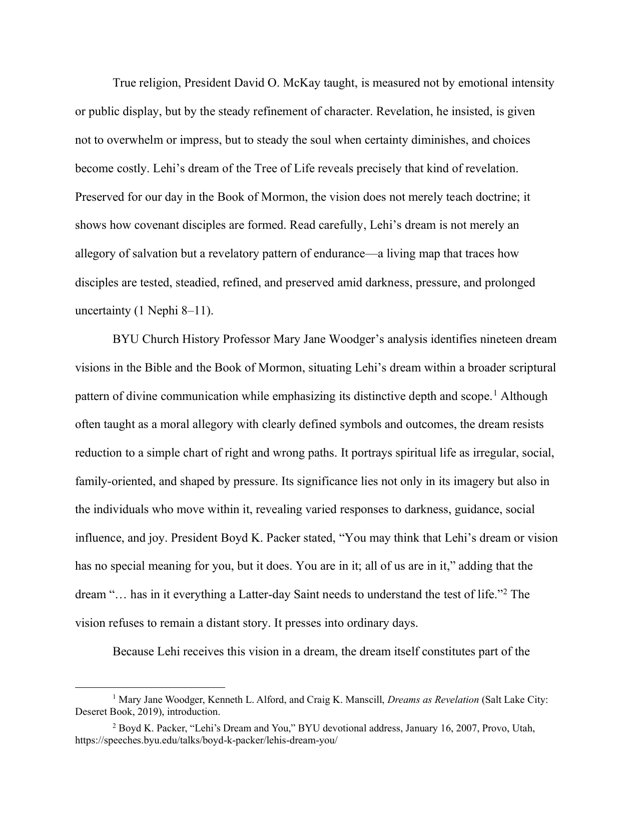 Lehi’s Dream: A Map of Covenant Discipleship, page 1 of 7