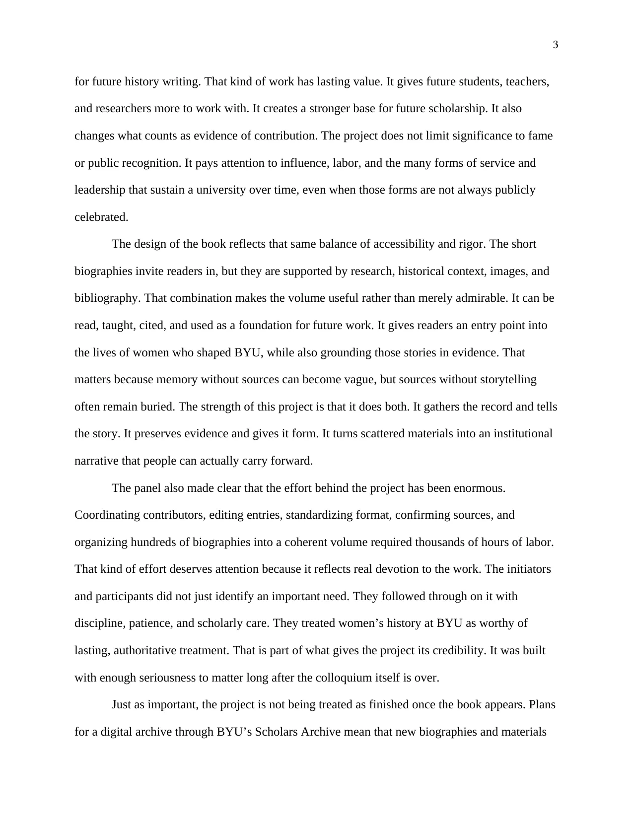 Making a Record: The BYU Women @150 Project, page 3 of 4