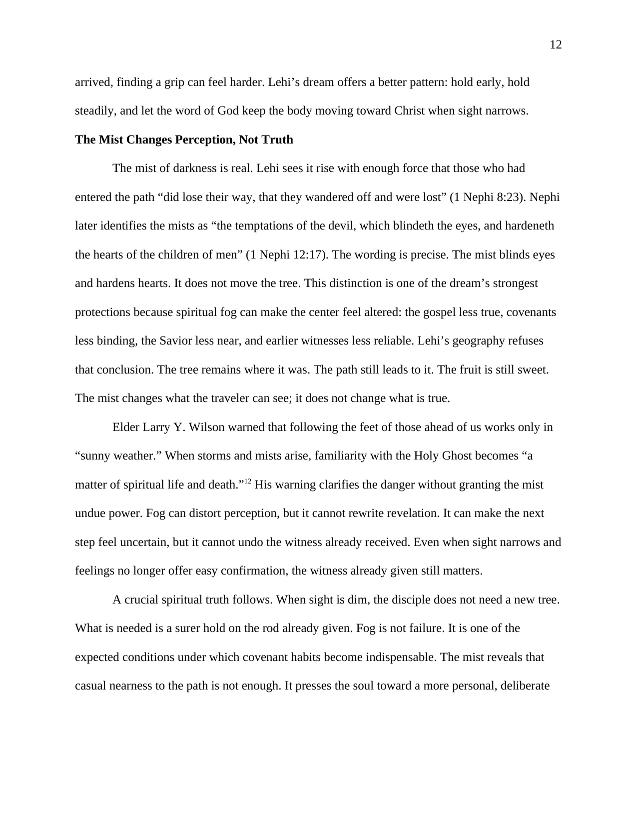 Staying at the Tree: Learning Truth From the Fruit, page 12 of 25