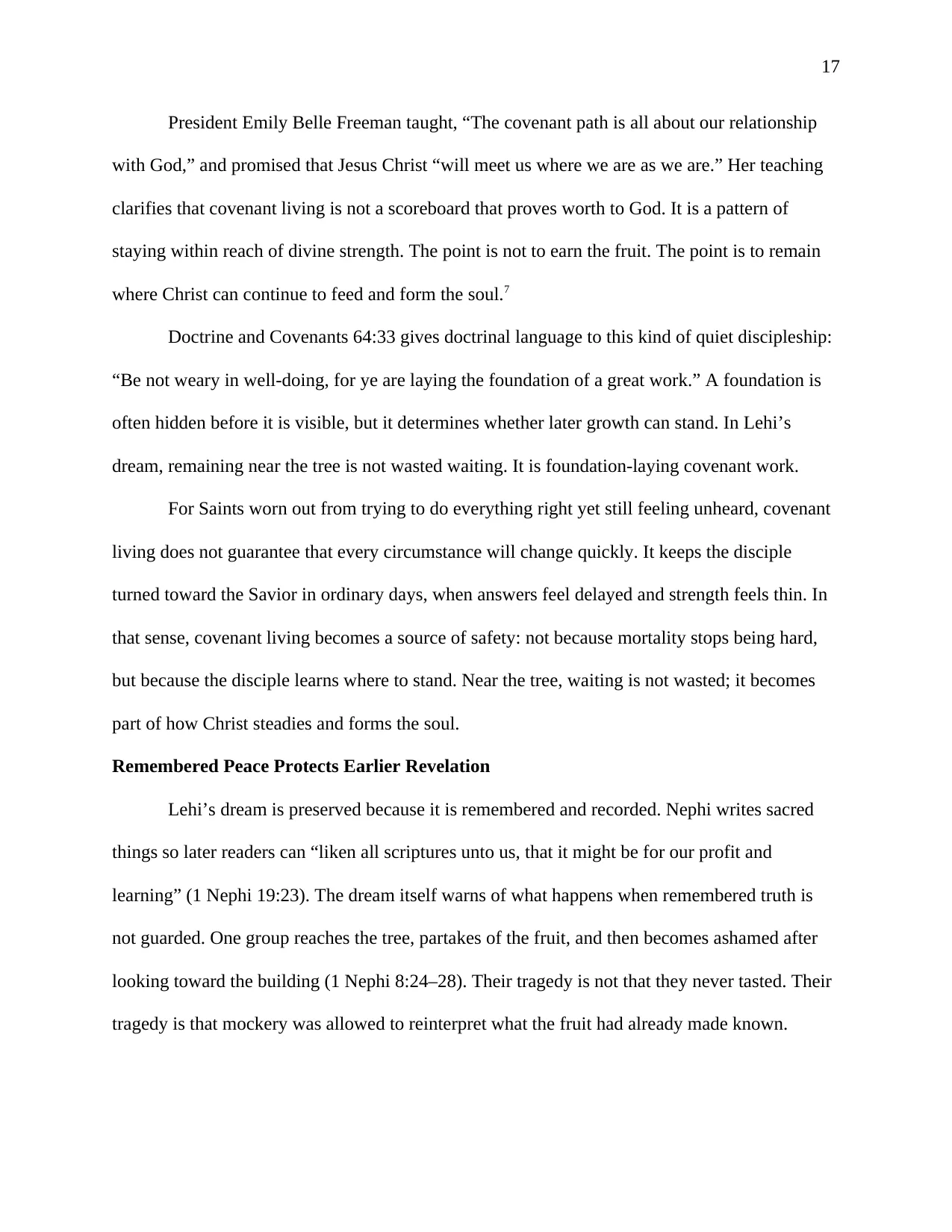 Staying at the Tree: Learning Truth From the Fruit, page 17 of 25
