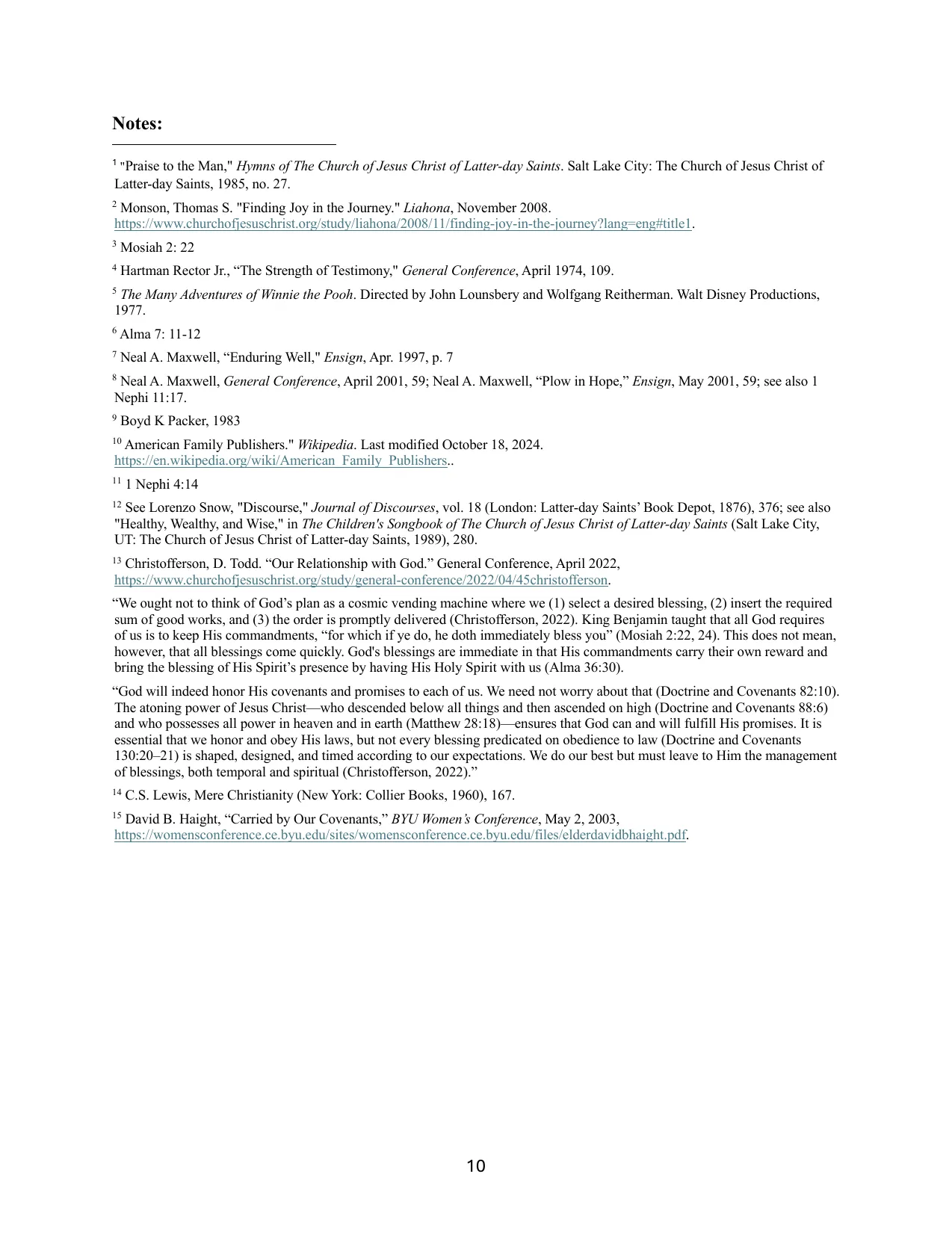 The Infinite Atonement: From Temporal Mindset to Eternal Vision, page 11 of 11