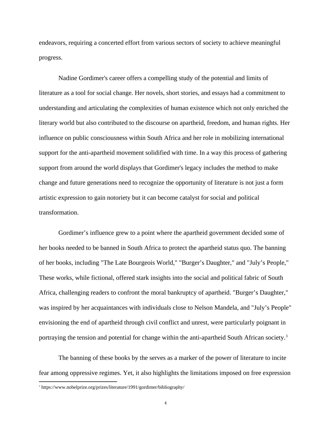 Words as Catalysts: The Indelible Legacy of Nadine Gordimer, page 4 of 21